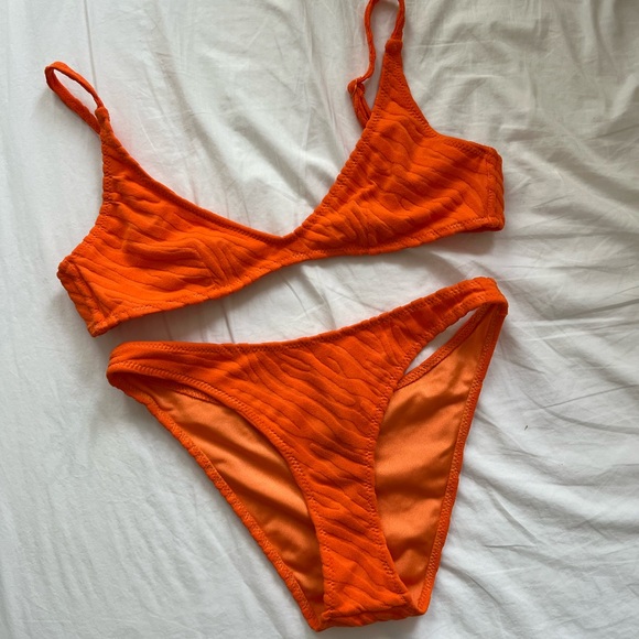 Triangl Swimwear Swim Triangl Orange Bikini Poshmark